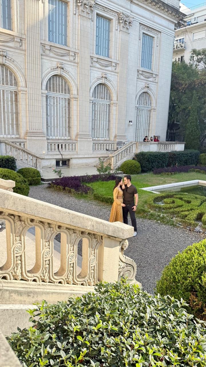 Foto do casal em Buenos Aires